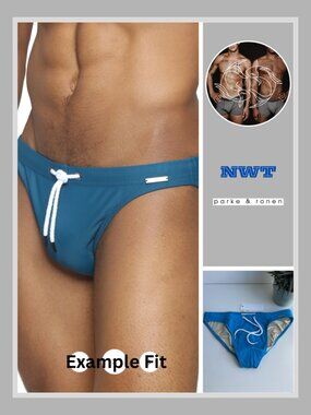 Parke & Ronen - Solid Blade Bikini - Caribbean Blue (M)